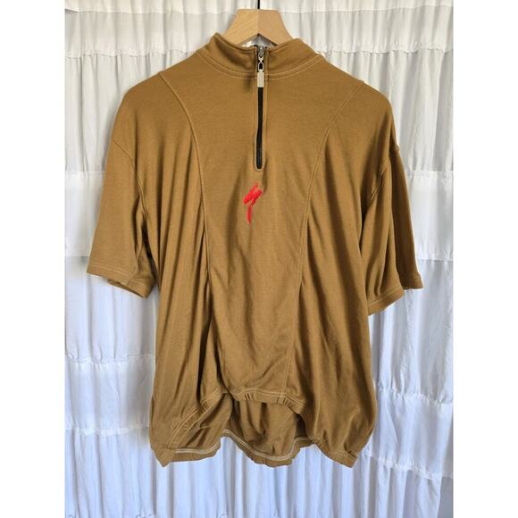 Specialized Other - Specialized Body Geometry Mens Large Vintage Cycling Shirt Brown Embroidered